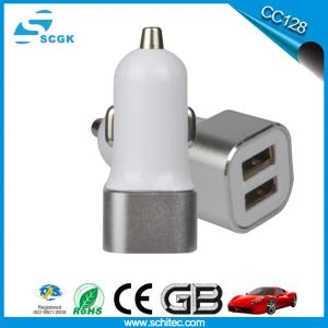 Pārnēsājams Dual Usb automašīnas lādētājs viedtālrunim