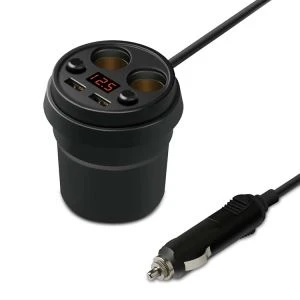 2 ligzda GPS cigarešu šķiltavu automašīnas lādētājam