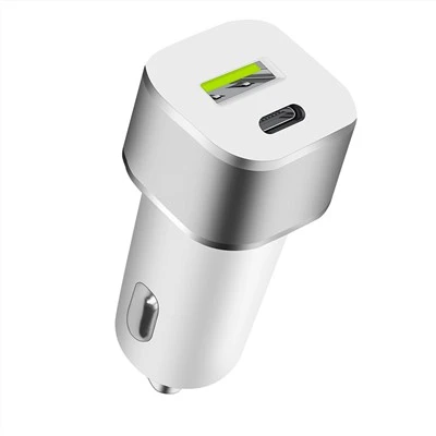 Augstas kvalitātes dubultā USB automašīnas lādētājs