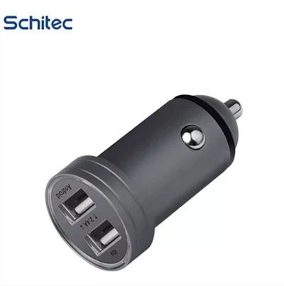 Pārnēsājams 2 USB automašīnas adapteris